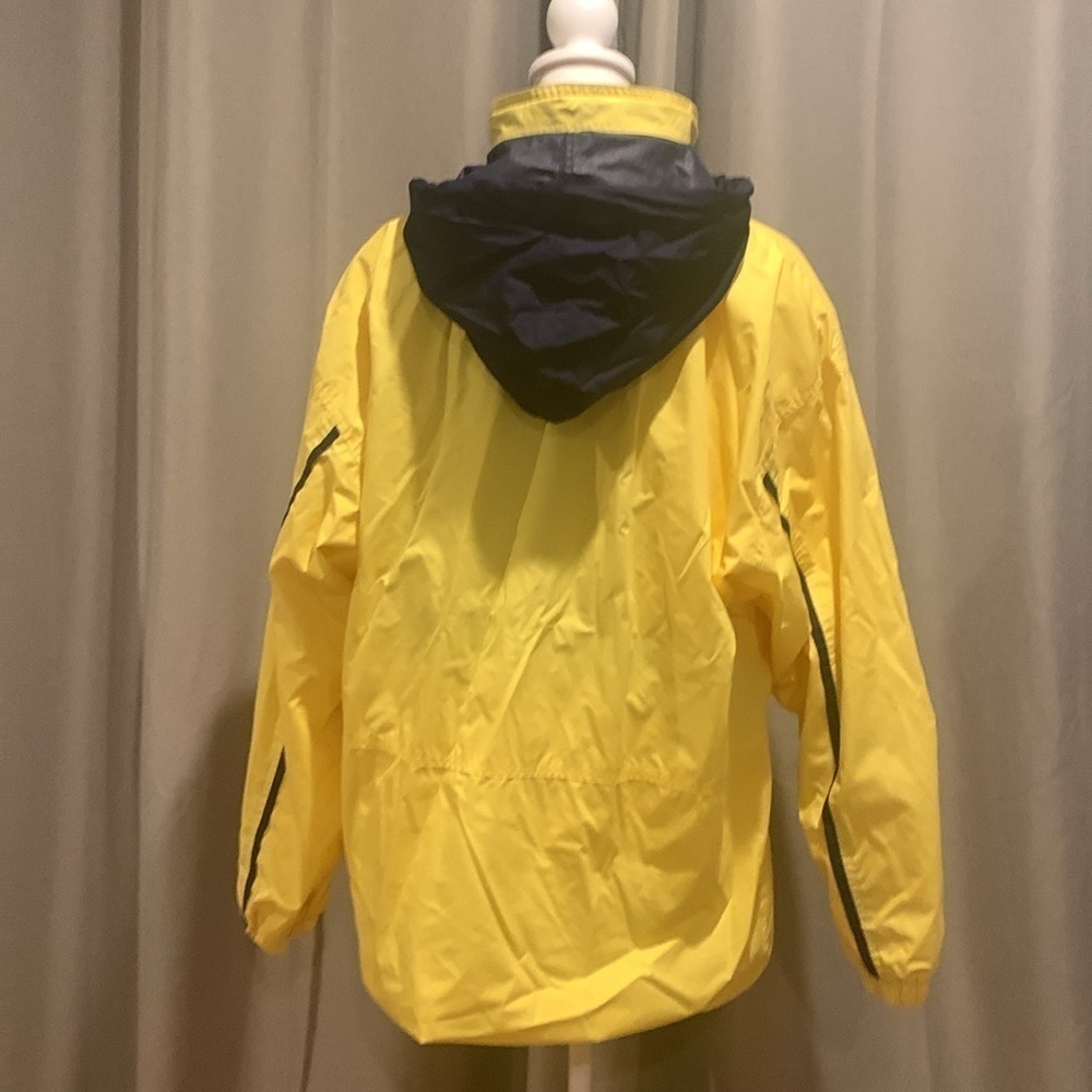 London Fog w/“Stamp of Approval” Yellow & Blue Jacket Size Large - Picture 6 of 16